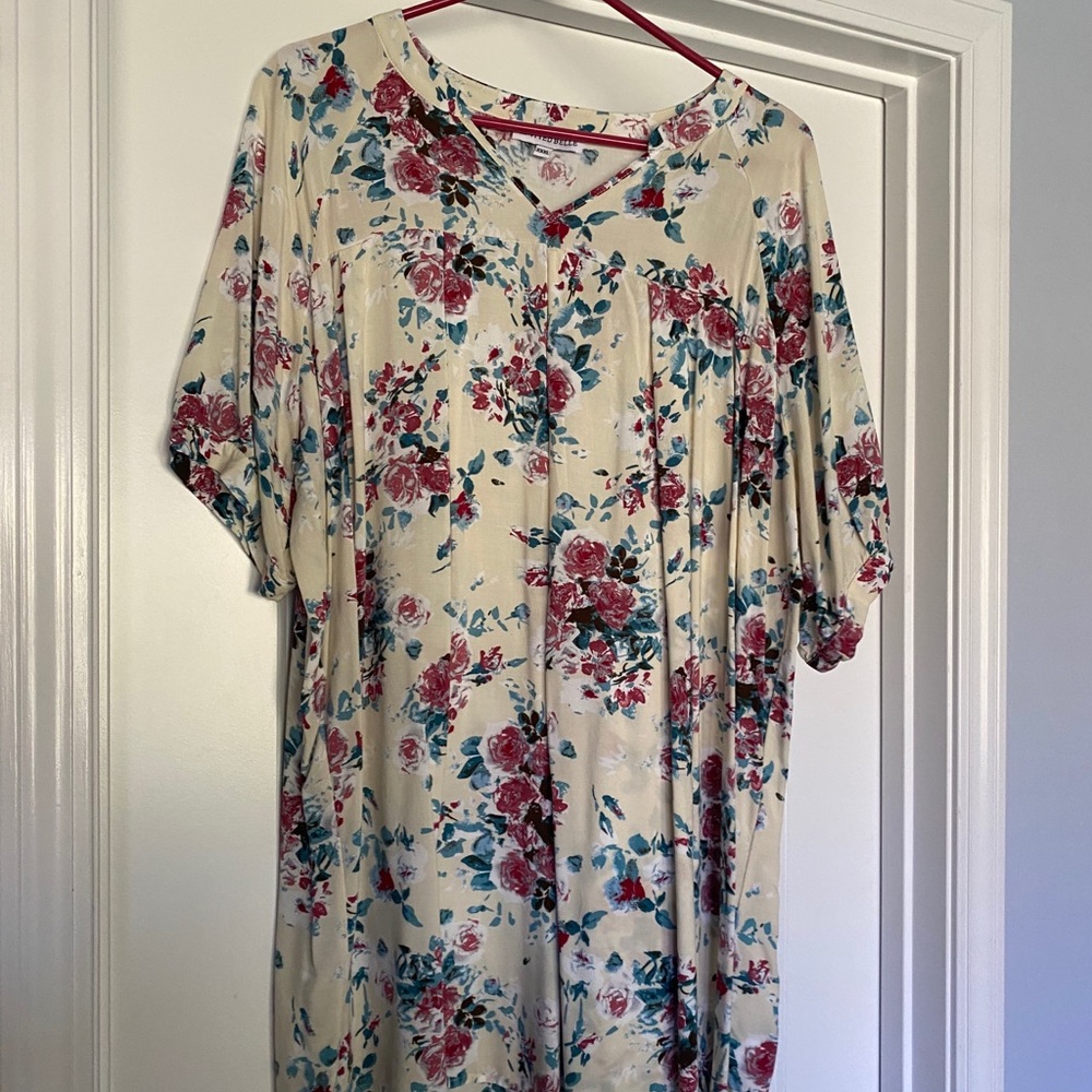 Knitted Belle cream tunic size XXXL